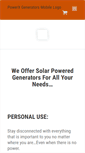 Mobile Screenshot of powerxgenerators.com