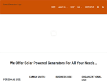 Tablet Screenshot of powerxgenerators.com